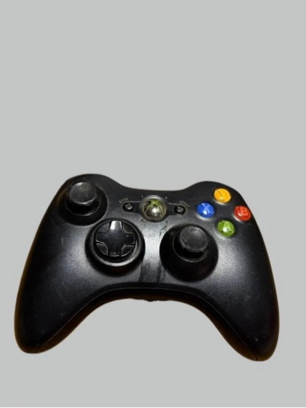 Official Microsoft Xbox 360 Wireless Controller - Black (OEM Model 1403) Works